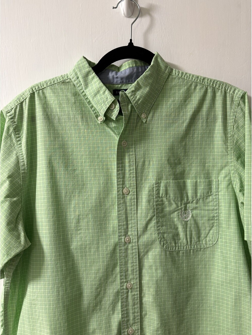 Chaps Men’s Check Short Sleeve Button-Down Shirt M